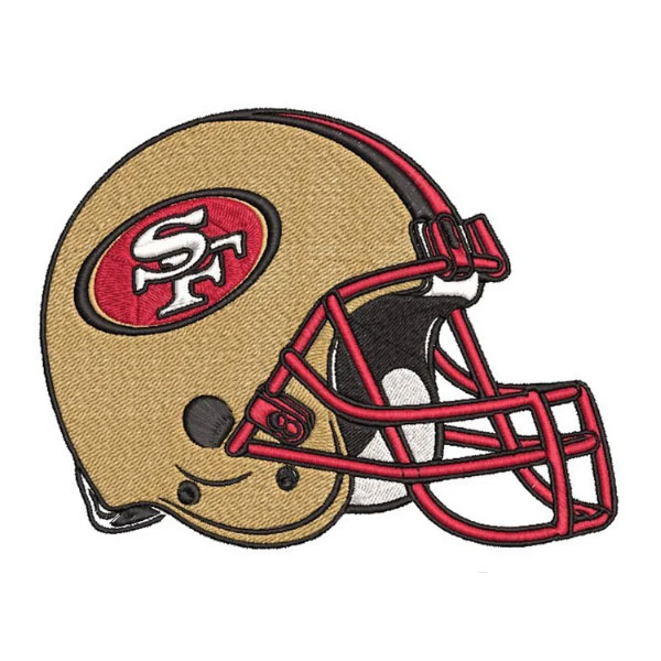 SAN FRANCISCO 49ers, Embroidery Design with instant download online, sport Embroidery Design, Helmet
