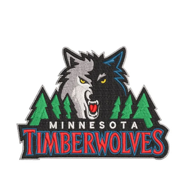 MINNESOTA TIMBERWOLVES, Embroidery Design with instant download online, SPORT Embroidery Design. 4 s