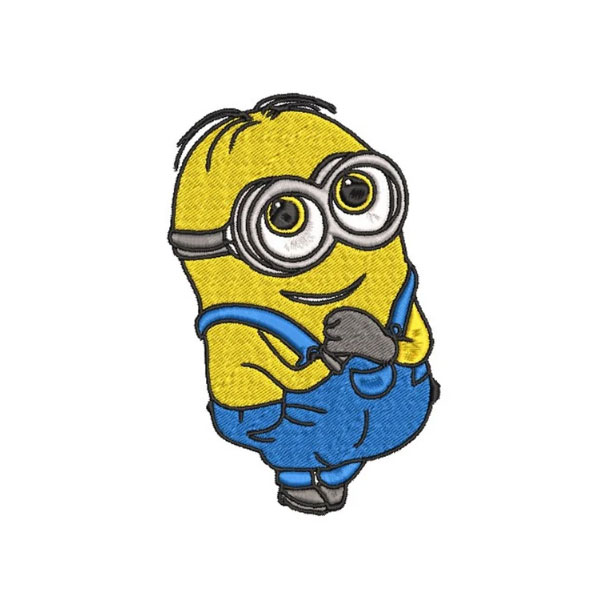 DAVE - MINIONS, Embroidery Design with instant download online, Cartoon Embroidery Design, 4 sizes