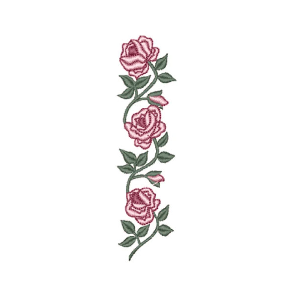 ROSES, Embroidery Design with instant download online, Flower Design.